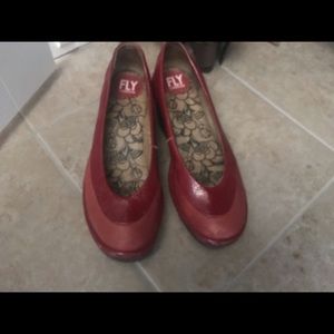 Size 39 Red Fly London shoes
